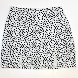 Kendall + Kylie Black & White Print Skirt